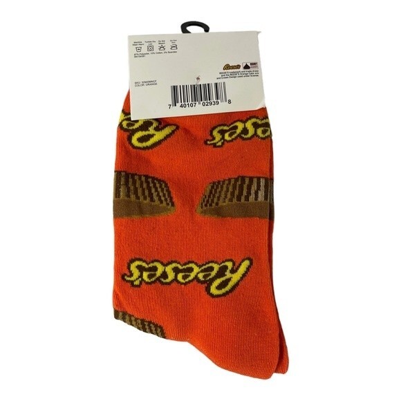 Crazy Socks Reese's Cups Men Crew Size 6-12 - Picture 5 of 6